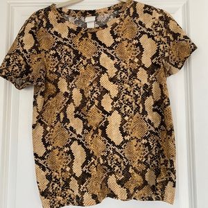 H&M Snakeskin T-Shirt